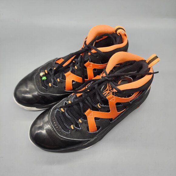 Nike Jordan Flywire Basketball Shoes Black Orange Size 7.5 US 40.5 EU - Picture 16 of 16